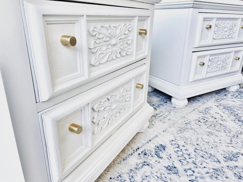 upcycled furniure painted in alabaster